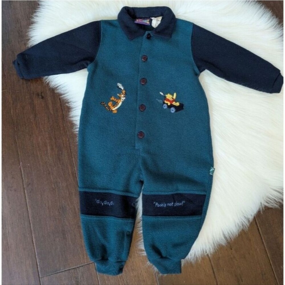 Vintage Y2K 1990 90s Winnie The Pooh 100 Acre Collection One Piece 18 Month